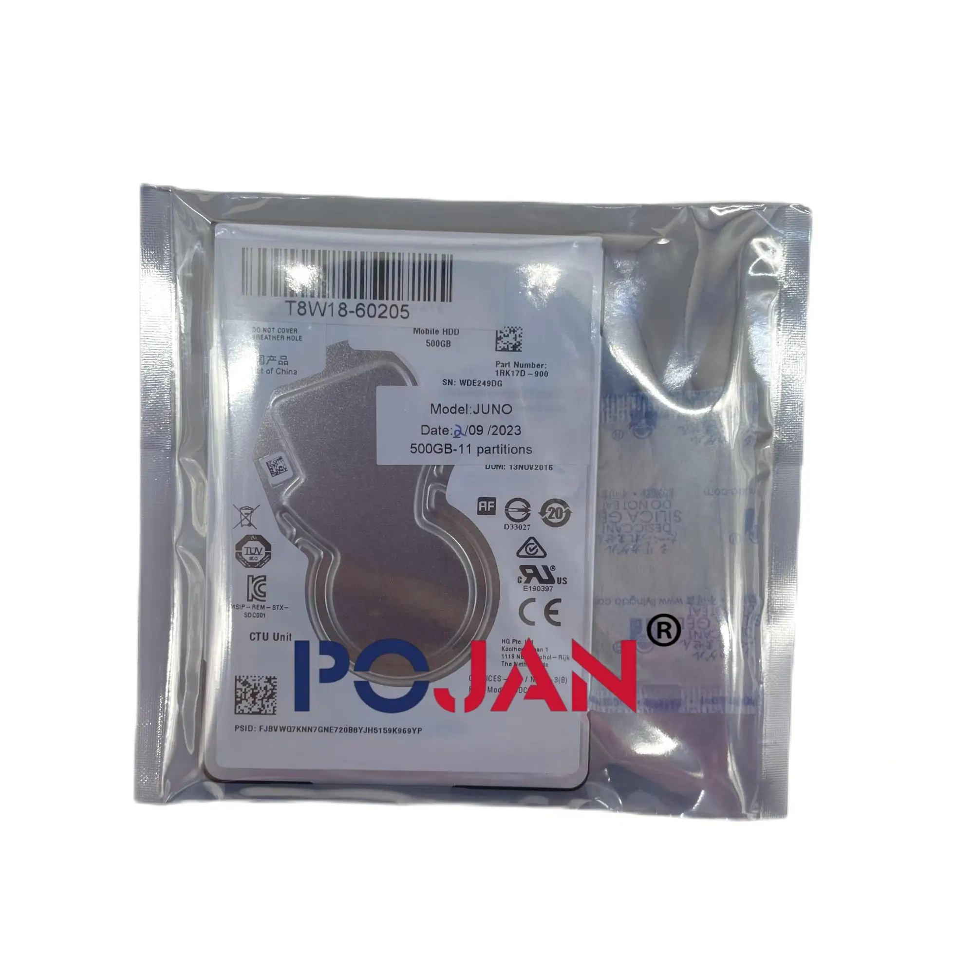 POJAN Hard Disk Drive T8W15-67060 Compatible with DesignJet T1700 T1708 DR 1VD83 1VD84 1VD87 1VD88 W6B55-67003 HDD W/Firmware