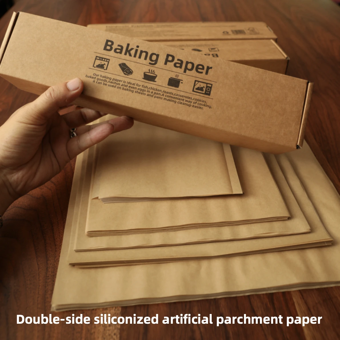 ورق خَبز ورقية للرق ، مربع مسبق الصنع ، غير لاصق ، شوي ، تعبئة طعام ، فرن ، مقلاة هوائية ، خبز بالبخار ، كعك ، بسكويت ، شو شو شو