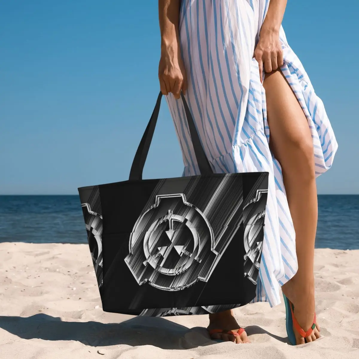 SCP Foundation MTF Beach Tote Bag Sport Gym Yoga Duffle Large Tote Bag Women Travel Bag Fitness bag
