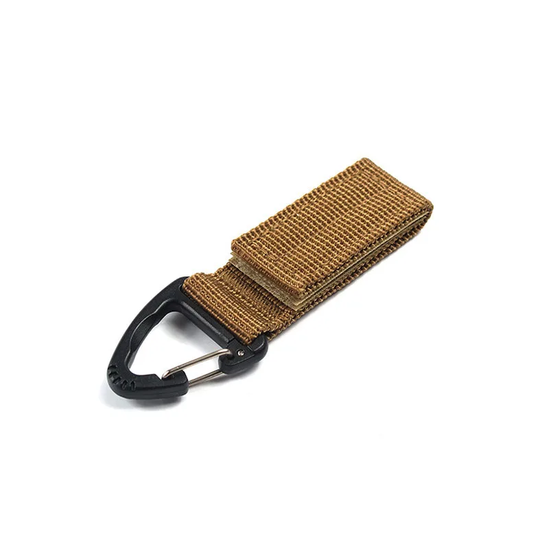 Outdoor Taktischer Molle-Gürtelhalter Gurtband-Clip Schlüsselanhänger Rucksack-Karabinerhaken Wasserflaschenhalter Schlüsselring-Clip
