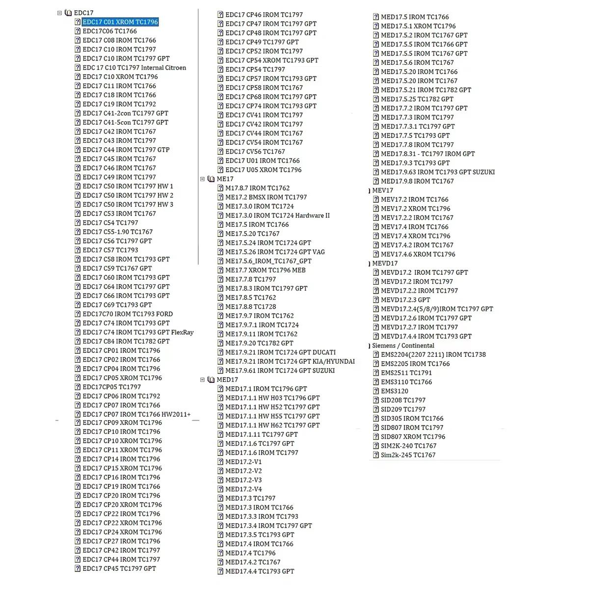 BSL BOOTMODE TRICORE PINOUT For EDC17 For ME17 for MED17 for MEV17 for MEVD17 For Siemens Boot Pinout Guide ECU Repair Software