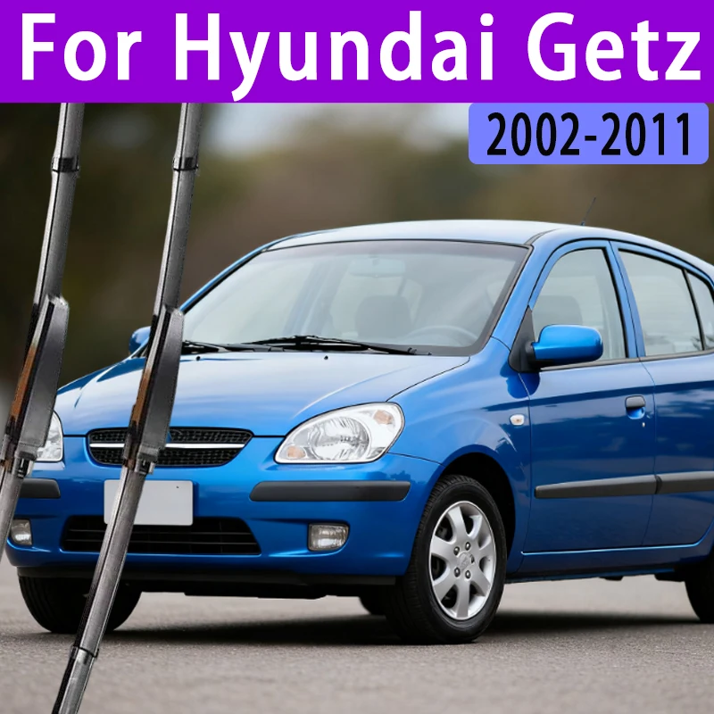

Kcimo For Hyundai Getz 2002-2011 2008 2009 Car Wiper U-type Soft Rubber Boneless Wiper HD Quiet Durable Automotive Wiper 22"+14"