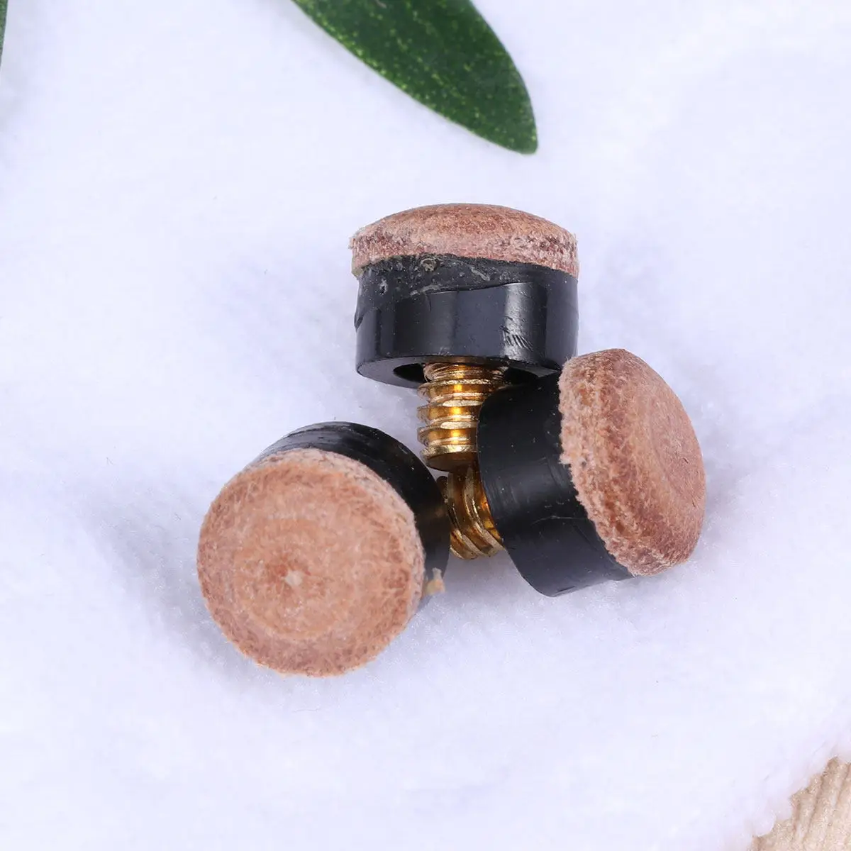 

40Pcs American Style Billiard Cue Ferrules Screw-on Tips Pool Cue Stick Hard Tips Replacement Strengthen Handle End