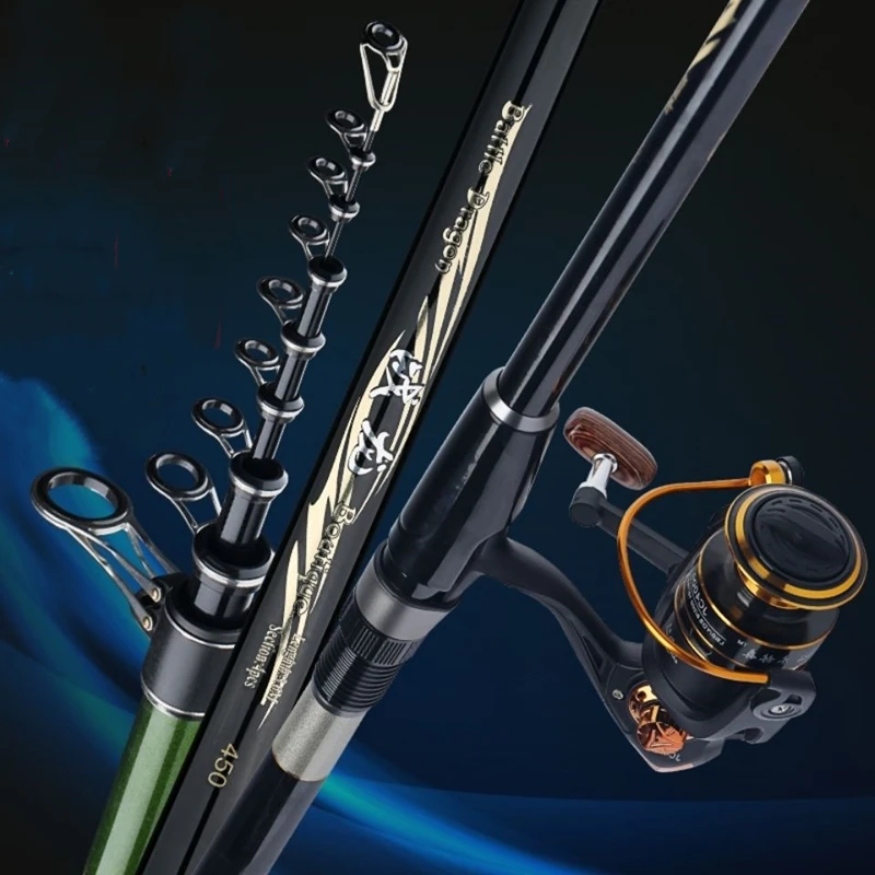 Ultra Light Rock Fishing Rod Super Hard Long Section Power Hand Rod Heavy Fishing Weight Distance Throwing Telescopic Fish Pole