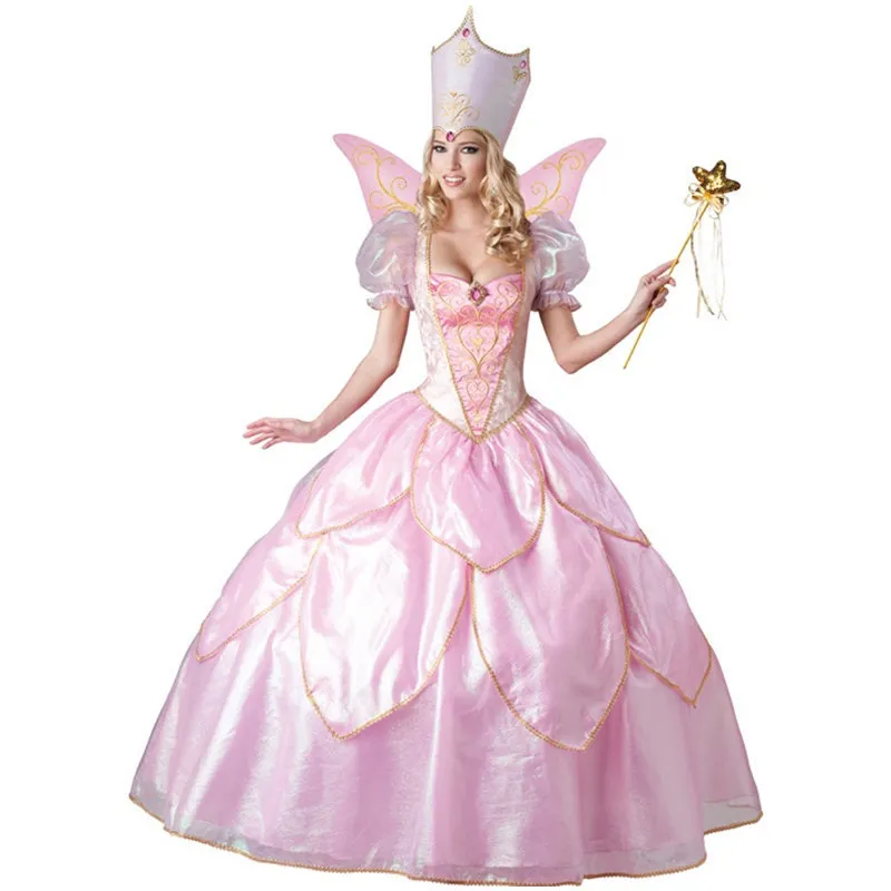 

Halloween Cosplay Princess Costume Classic Fairy Story Snow White Flower Fairy Costume Game Uniform