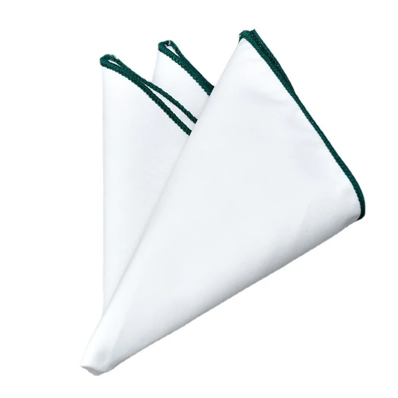 Immagine 6: Fazzoletto da taschino da uomo formale bianco puro, accessorio per abito da cerimonia/matrimonio