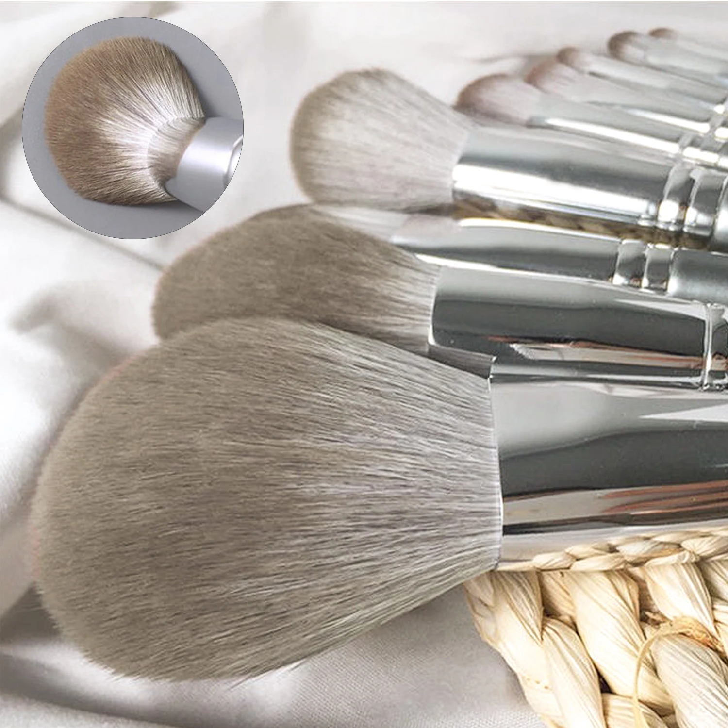 

Портативный набор кистей для макияжа First Sight, мягкие волосы, косметические инструменты для начинающих, румяна и тональный крем, полный набор