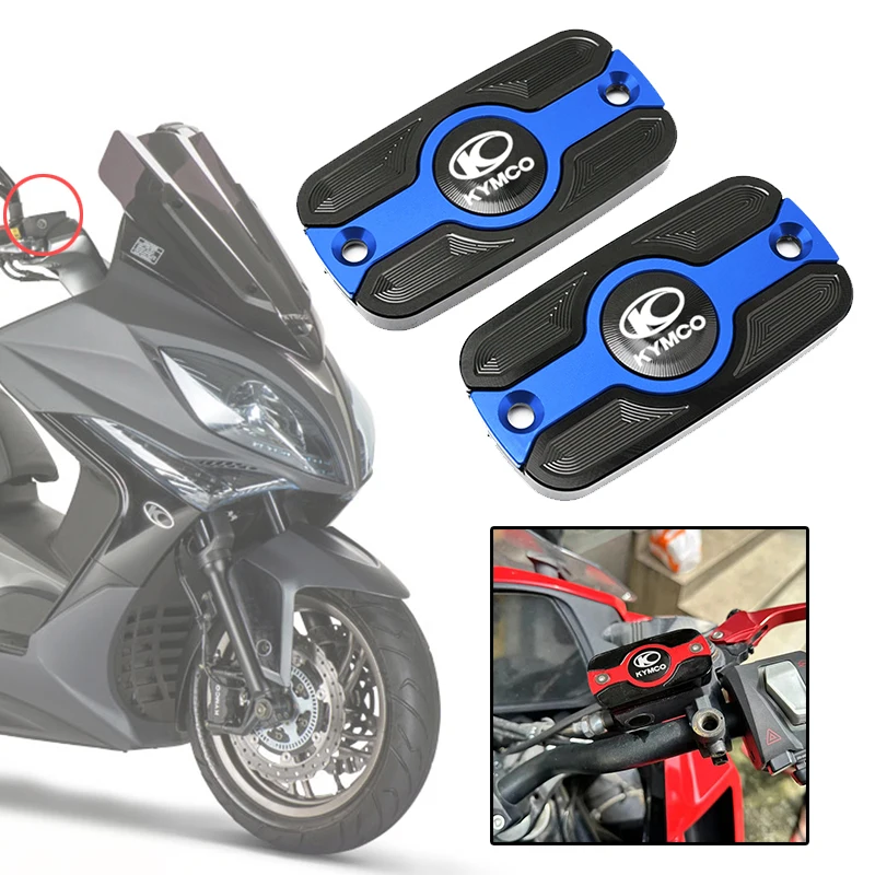 For KYMCO CV3 DTX360 XTWOM DOWNTOWN 300 300I XCITING 300 350 400s Motorcycle CNC Front Brake Reservoir Fluid Tank Oil Cup Cover