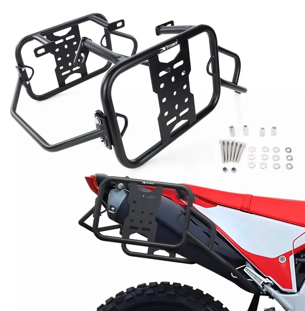 For Honda CRF300 Rally / L 2021 2022 2023 2024 2025 2026 Motorcycle Panniers Saddlebag Support Rack Side Case Luggage Rack Mount