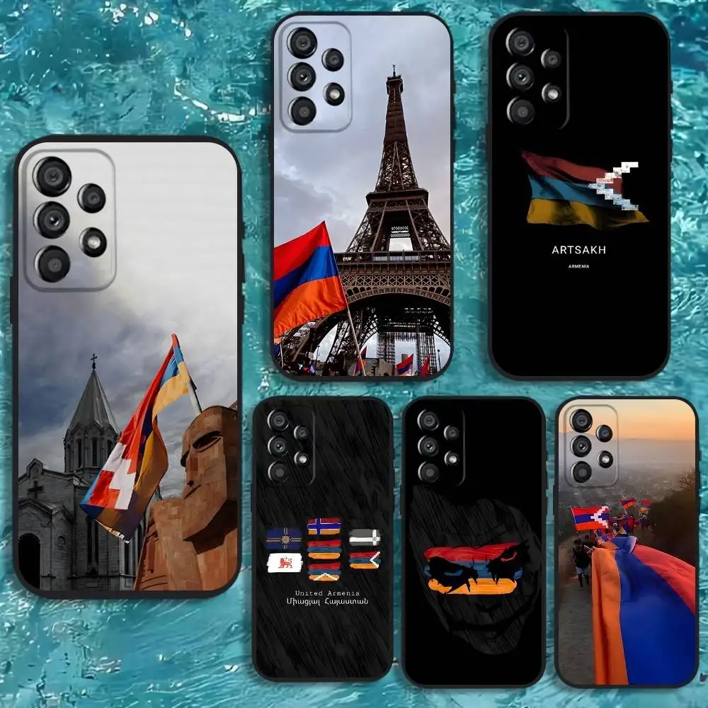

Armenia Flag Passport ART Phone Case For Samsung Galaxy A20,A21s,A22,A31,A32,A52,A53,A72,73,A80 Soft Black Cover