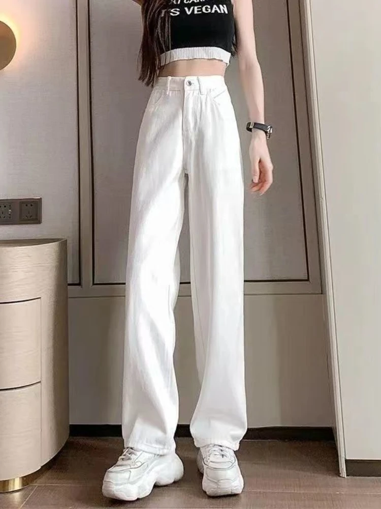 

Джинсы S-5XL, женские однотонные винтажные универсальные, особенные, очаровательные, для творчества, популярные, привлекательные, в корейском стиле, для молодых базовых женщин, крутые