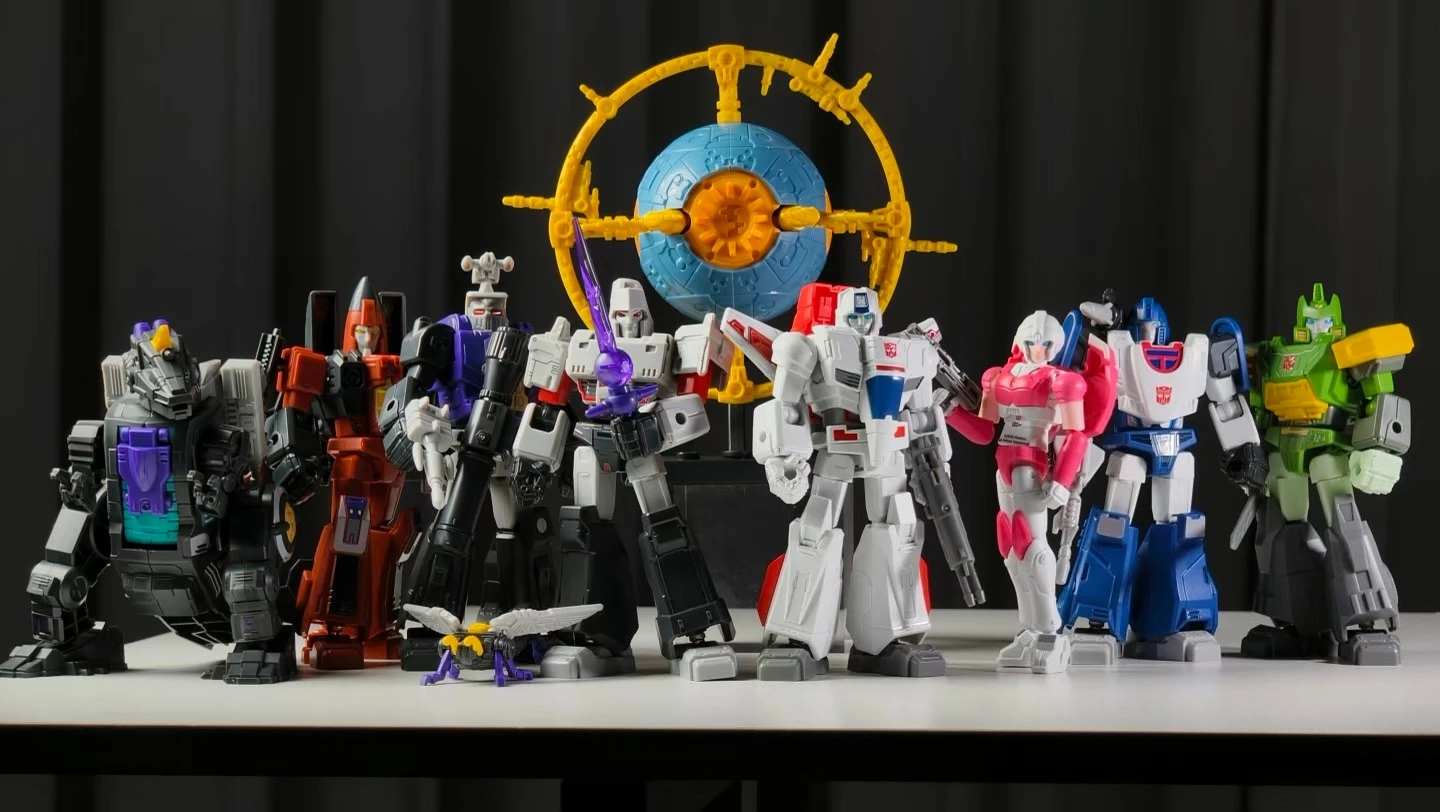 Blokees Transformers One Galaxy Ed 9 Blind Box - Robotmodellen met domino-thema, scharnierend, Unicron Megatron Arcee, bouwbaar cadeau
