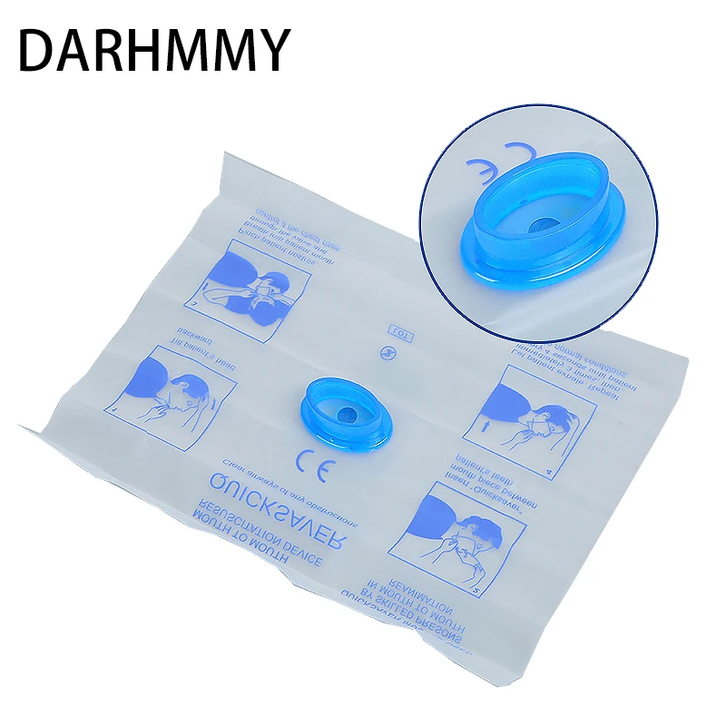 Darhmmy 5/10Pcs Draagbare Wegwerp Cpr Masker Mond Op Mond Snel Te Redden EHBO Noodkits Accessoires