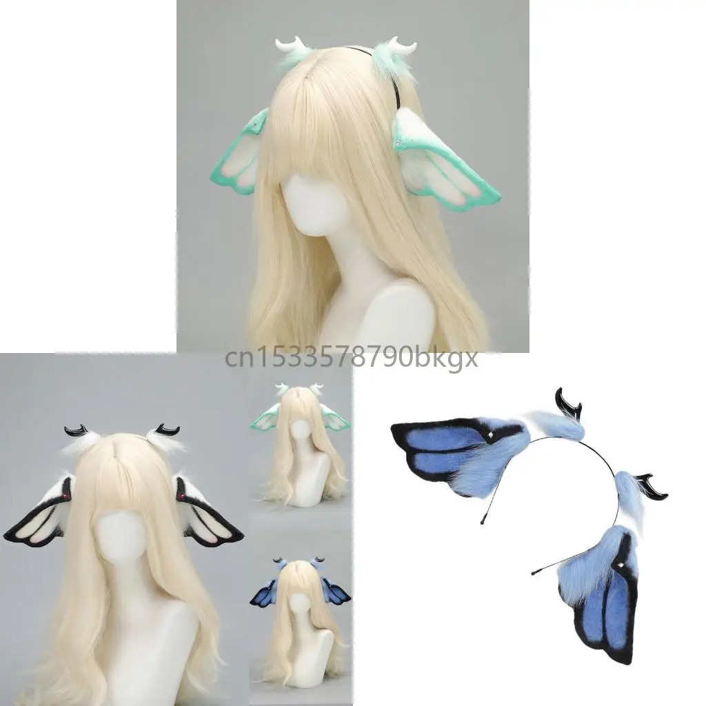 

Anime Character Sheep Ear Hairband Adjustable Hairhoop For Costume Collector J78E