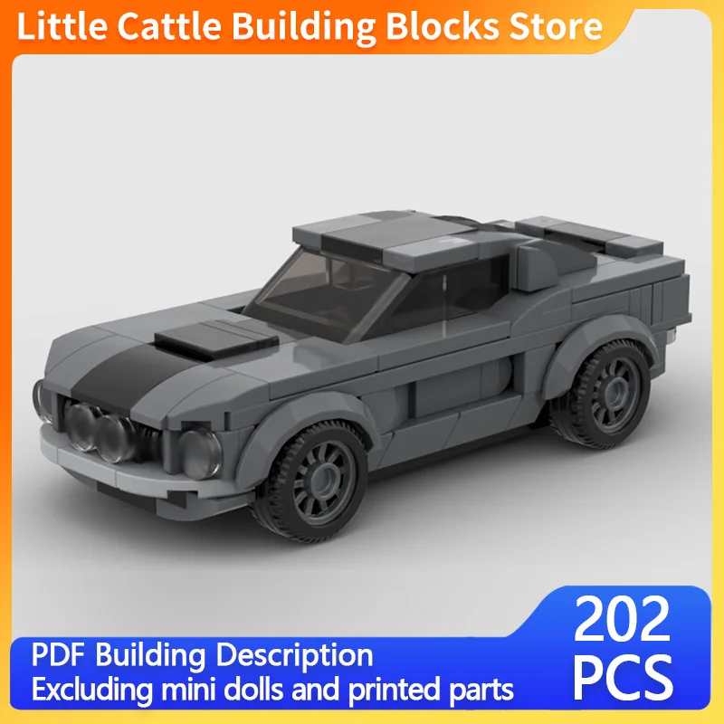 Speed Racing Car Model MOC Building Bricks GT 500 Sports Car Modular Technology Gifts Holiday Assemble Children Toys Suit