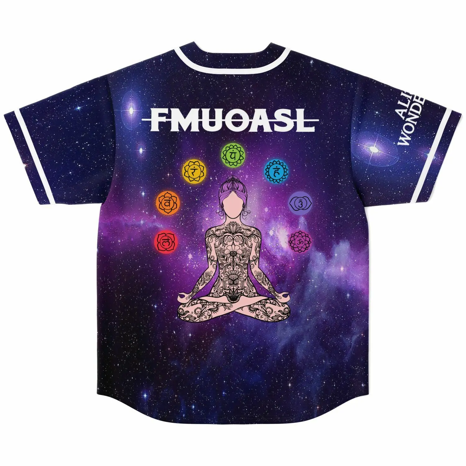 Alison Wonderland Merch FMUOASL Baseball Jersey Men/Women Casual Thin button Baseball uniform Oil Slick Custom Jersey