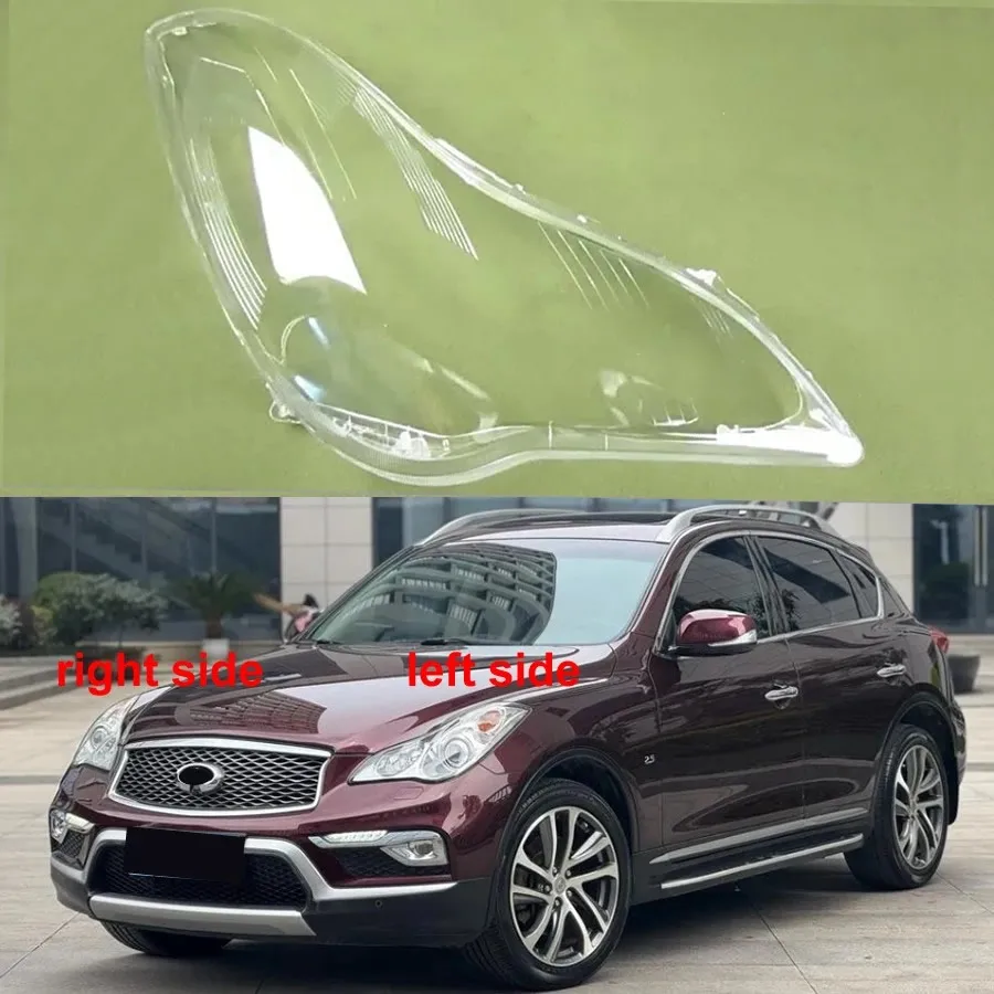 

For 2008-2015 Infiniti QX50 EX25 EX35 Transparent Shade Headlight Lens Shell Lampshade Headlamp Lamp Cover Plexiglass
