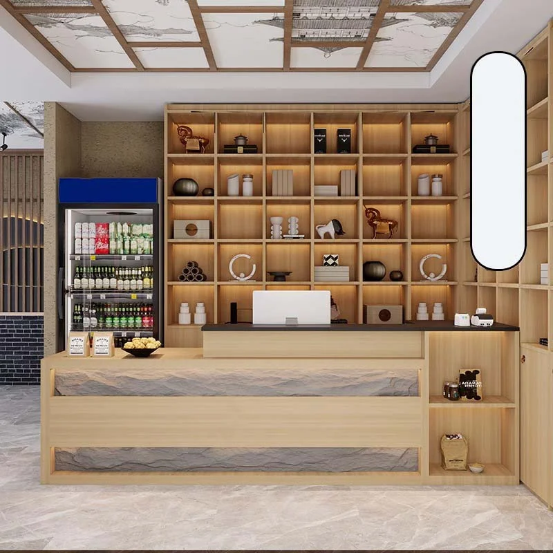 Restaurant Two People Reception Desks Decor Folder Lecture Podium Reception Desks Small Classic Empfangstresen Office Furniture