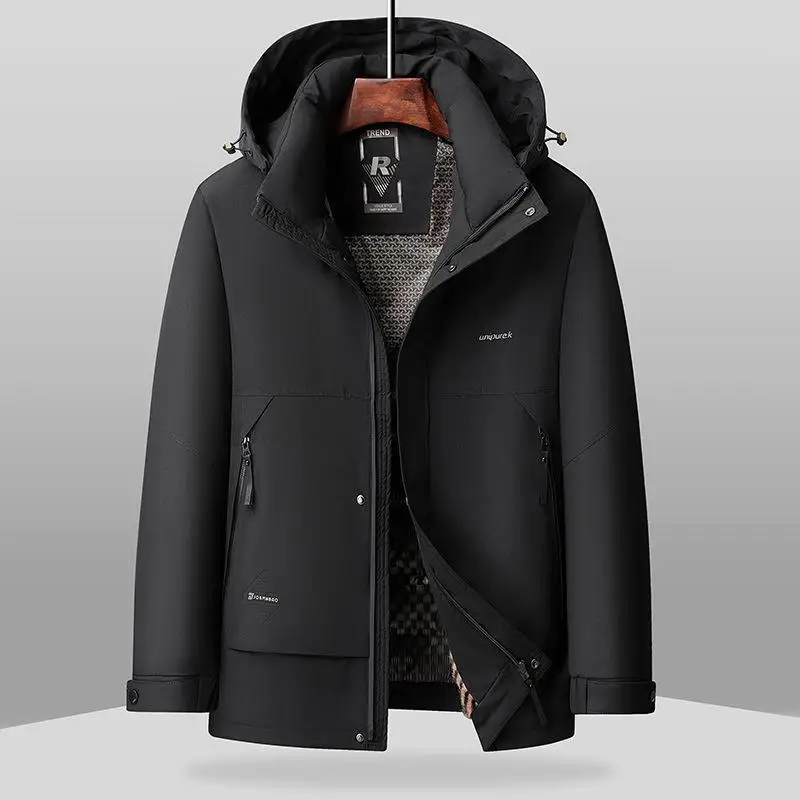 

Утепленная куртка Thiened Warmth с подкладкой из флиса, зимняя, новая коллекция 2025, дышащая, грязеотталкивающая, городская повседневная одежда