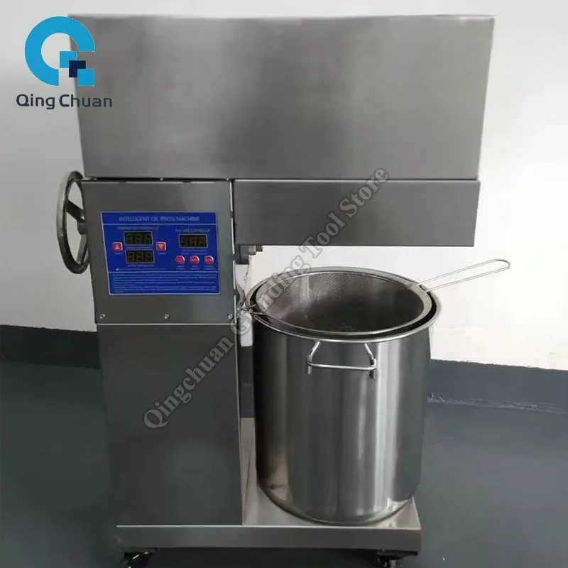 

Oil Press Commercial Stainless Steel Oil Press Fully Automatic Digital Display Temperature Control Oil Press By Sea