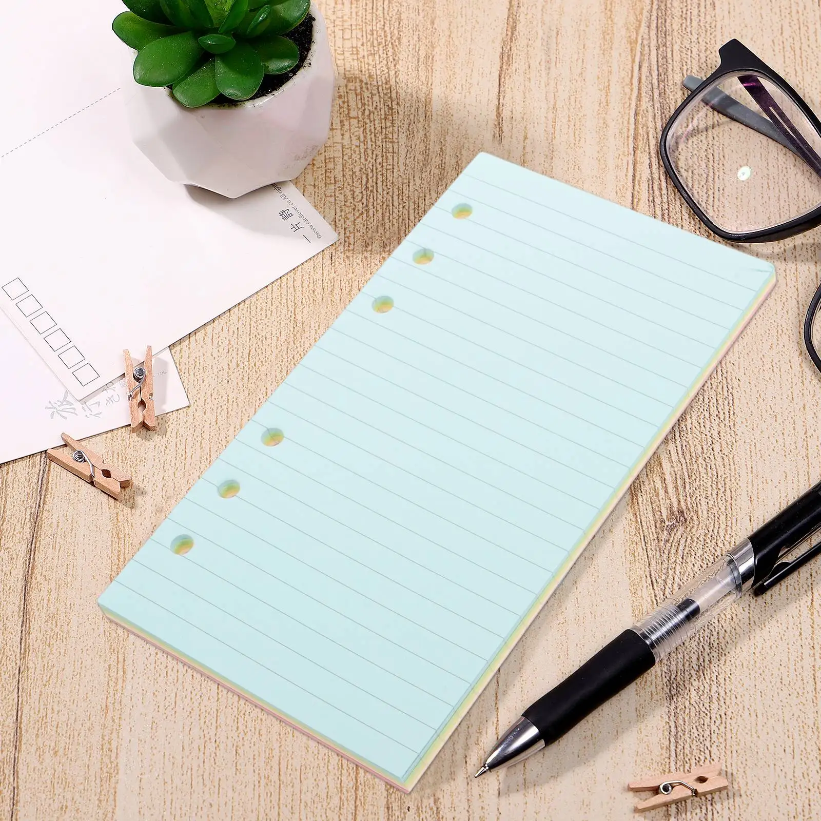 50 Pages Refills Inserts Paper Note Book Loose Leaf for Notebok Planer Colorful