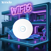 Tenda 3000Mbps WiFi Range Extender Wireless Access Point Dual Band 2.4G+5Ghz High Power Router WiFi6 Hotspot AP Ubiquity Router