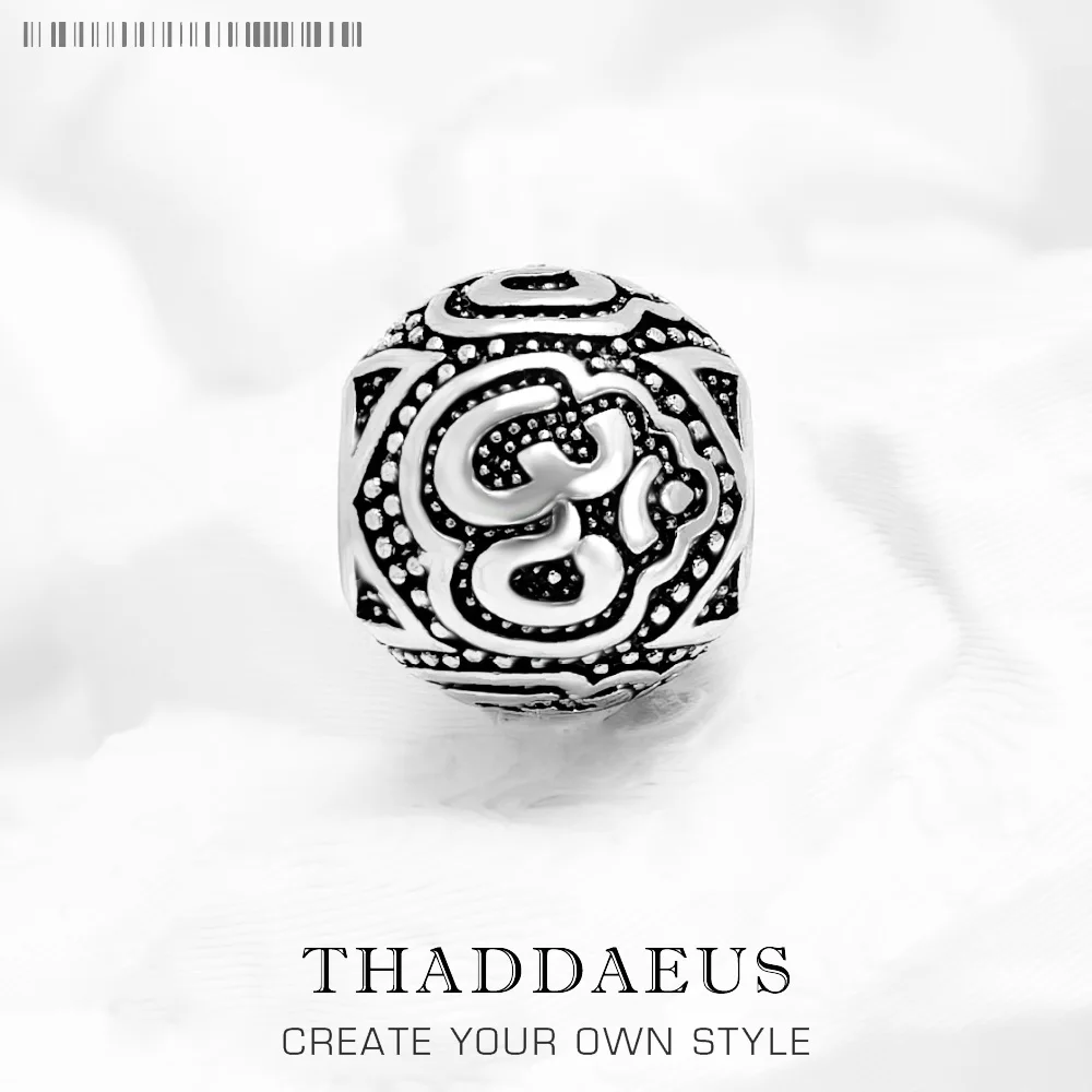 

Ом бусины, чистый стерлингового серебра 925 пробы, подвески для йоги, буддийский Будда, сделай сам, ювелирные аксессуары, подарок