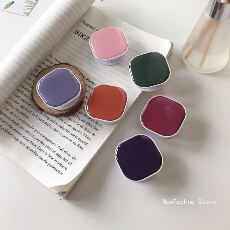 Solid Color Pocket Socket Bracket Grip Tok Finger Ring Holder Expanding Stand For iPhone Samsung Support Mobile Phone Folding