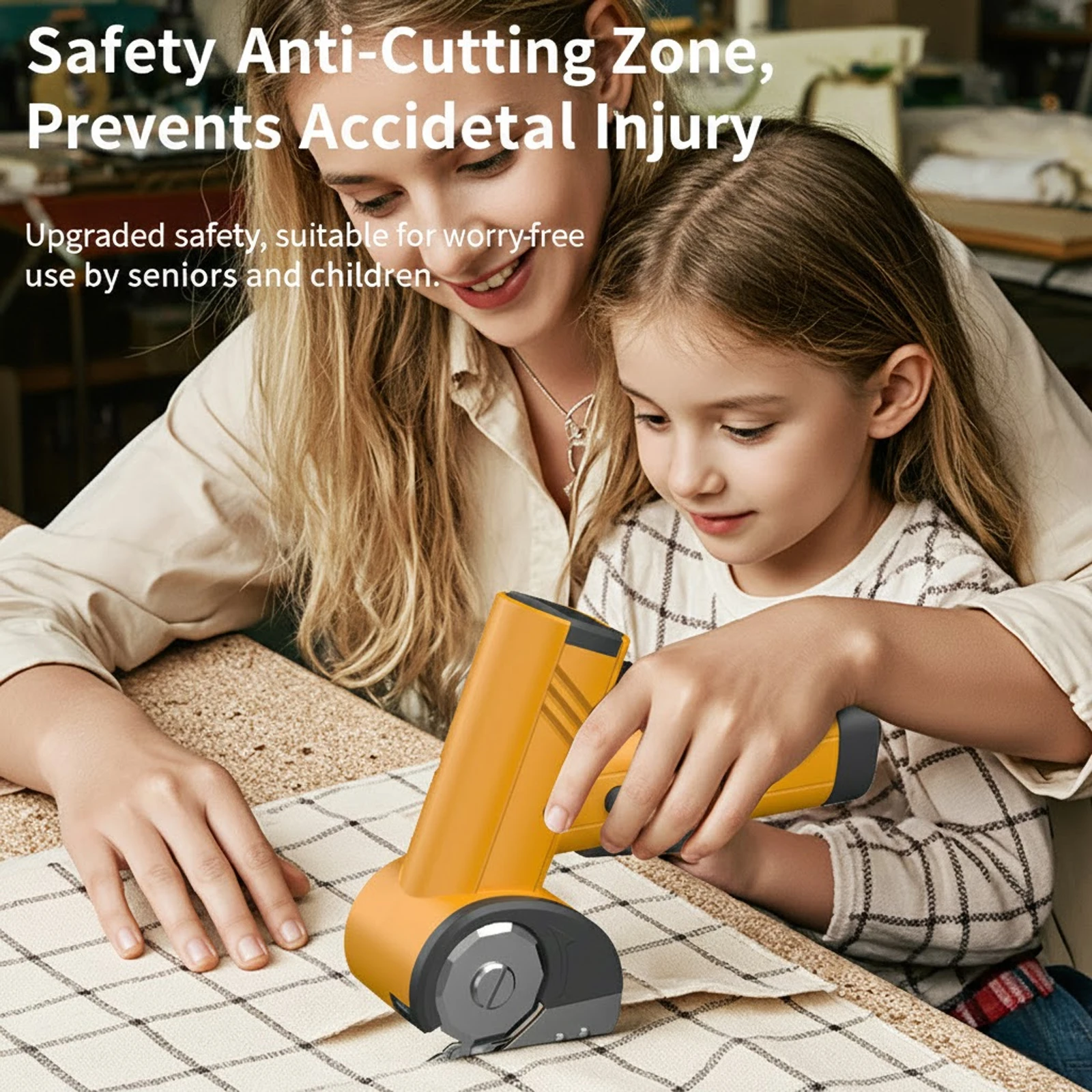 

Lithium Ion Small Round Knife Fabric Cutter Electric Handheld Scissors For Carpet Cardboard Sewing Scissors