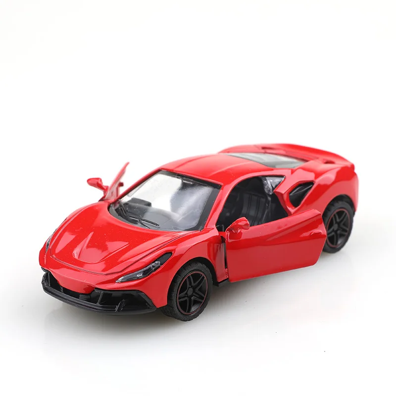 

(Corrugated box) 1/43 scale exquisite Super SF90 with Hurricane sports car, die-cast metal, boy's toy, exquisite gift.