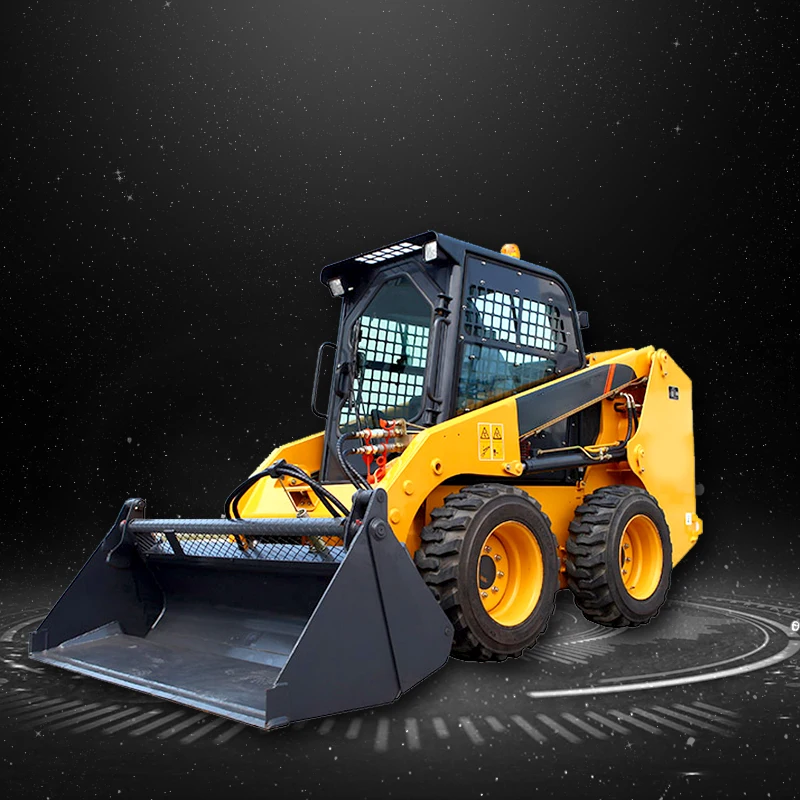 Multifunctional Skid Steer Loader with Snow Sweeper for Farm Indoor Demolition