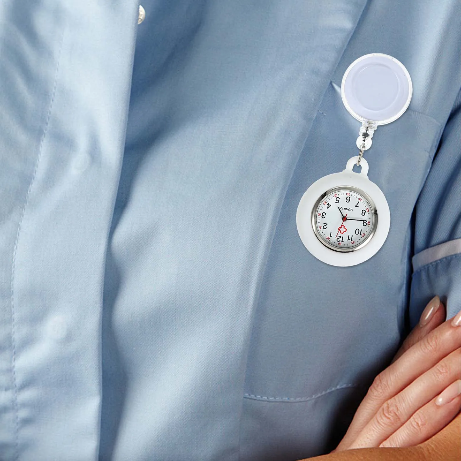 Карманные часы для медсестры на клипсе для мужчин