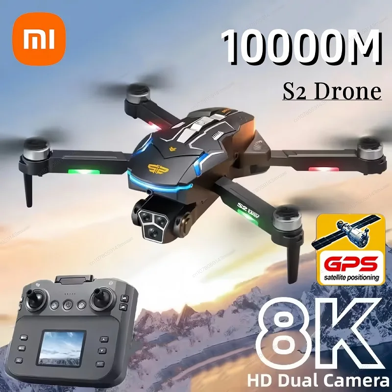 Xiaomi S2 Max Drone Professional 8K HD Dual Camera Obstacle Avoidance Foldable Quadcopter With Screen Remote Control RC 10000M