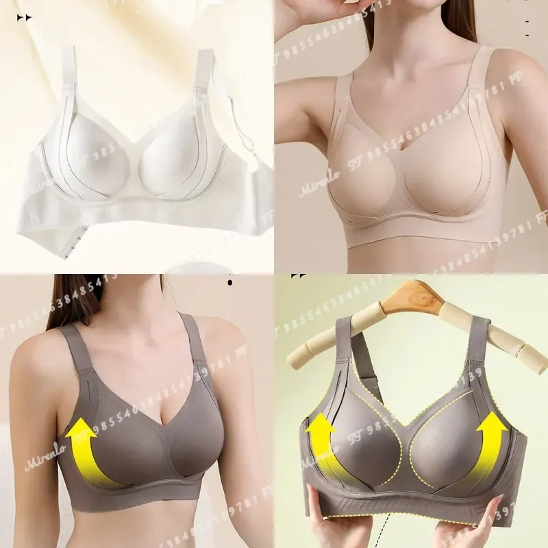 High Quality Seamless Women Bra Wireless Push Up For Small Chest Large Size Breast Collecting Underwear Female Lingerie