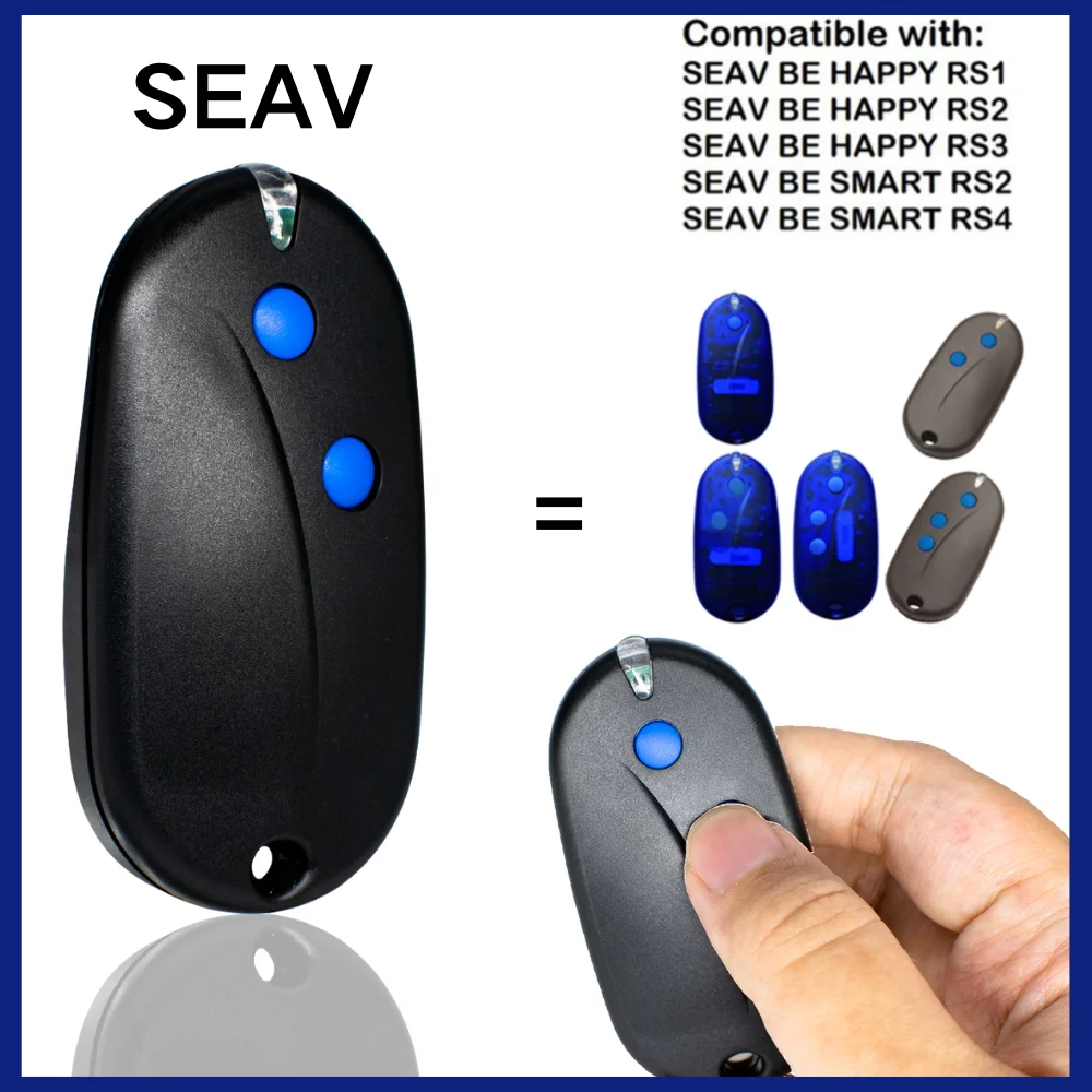 

SEAV BE SMART RS2 RS4 BE HAPPY RS1 RS2 RS3 Гаражный пульт дистанционного управления 433,92 МГц Ручной передатчик с подвижным кодом Брелок