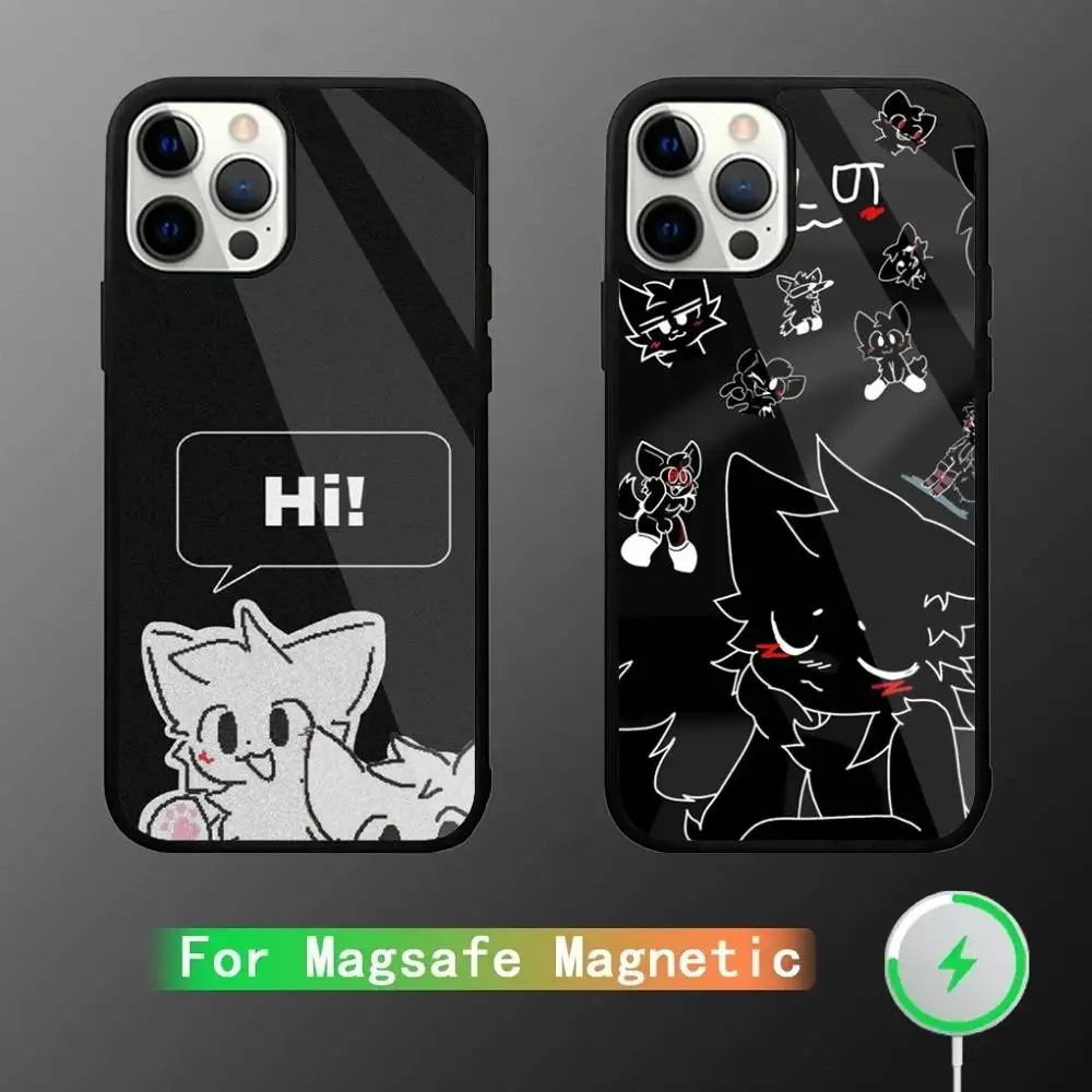 

Cute B-Boykisser-es Furry Phone Case For iPhone 17,16,15,14,13,12,11,Pro,Max,Plus,Mini,SE4,E Magnetic Magsafe Wireless Charging