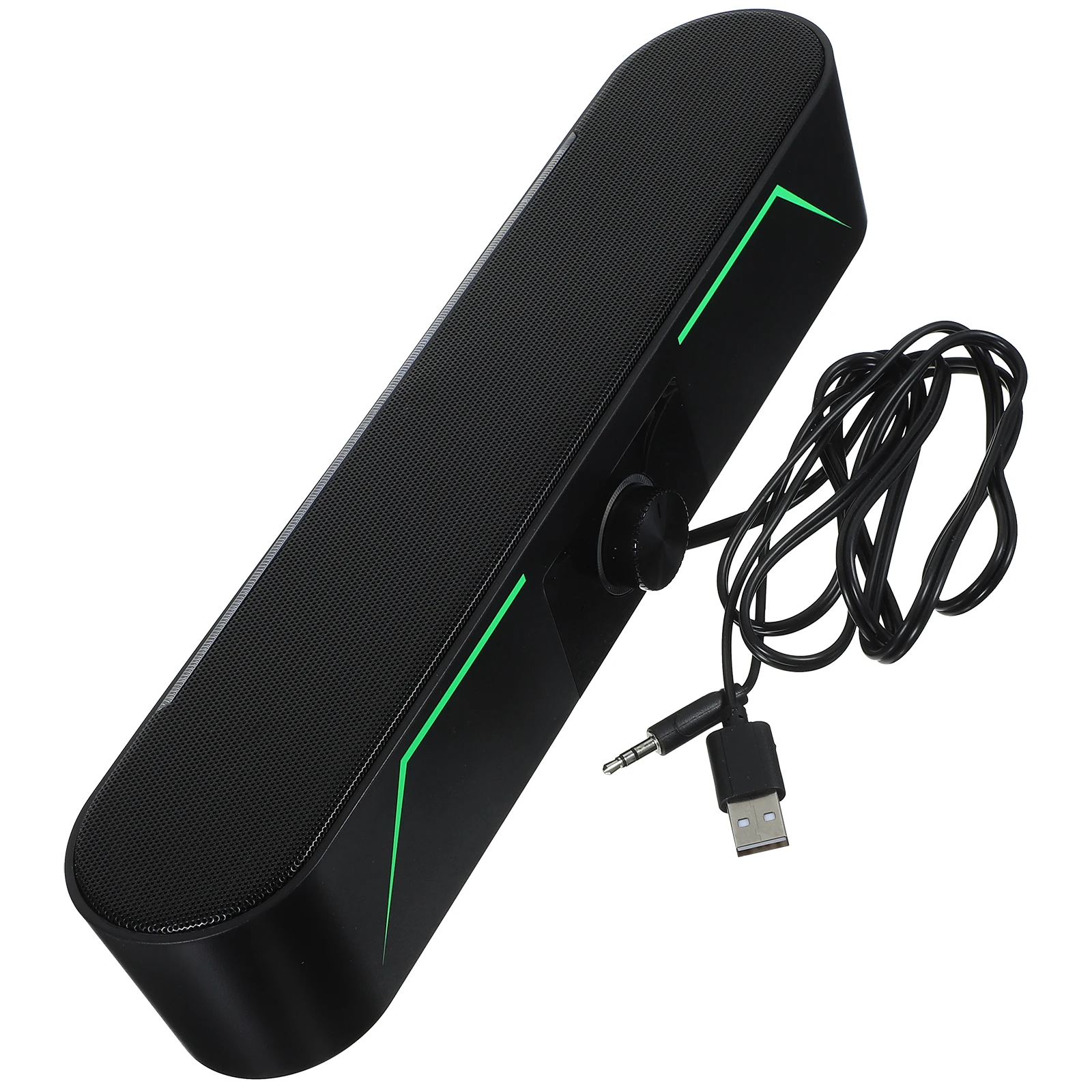 

Standing Soundbar Long Slim Lighting Wired Connection Wide Compatibility for Tablets Smartphones Computers Desktop