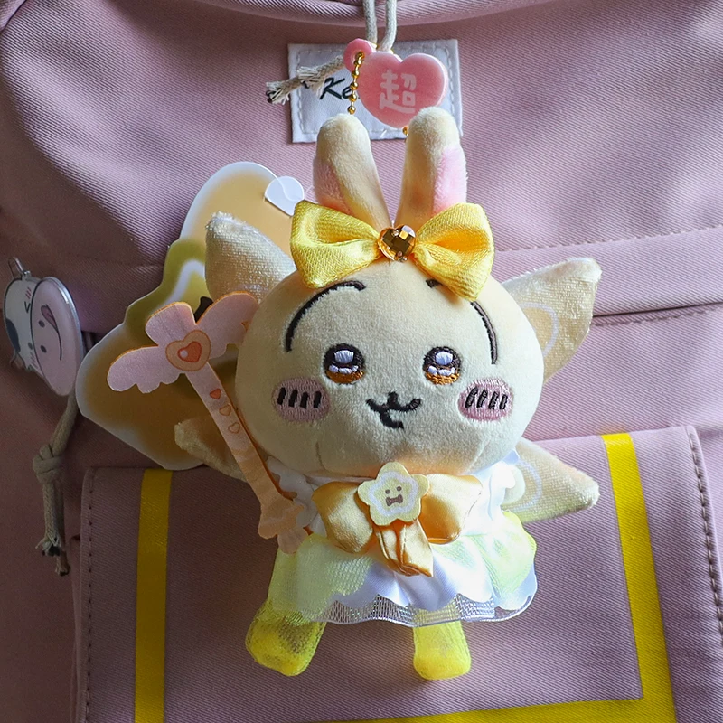 10cm Magical girl Chiikawa Hachiware Usagi children's gift Momonga Rakko plush pendant cute doll keychain bag hanging decoration