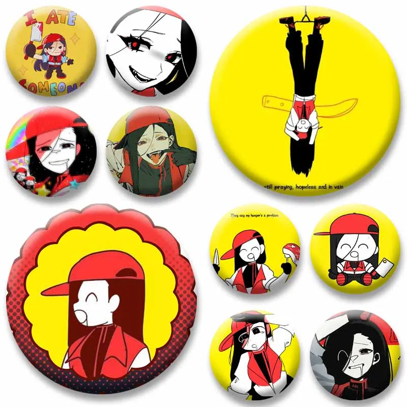 Butcher Vanity Album Cover Art Badge FLAVOR FOLEY Cartoon Idol Brooch on Backpack Clothes Round Enamel Pins Jewelry Accessories