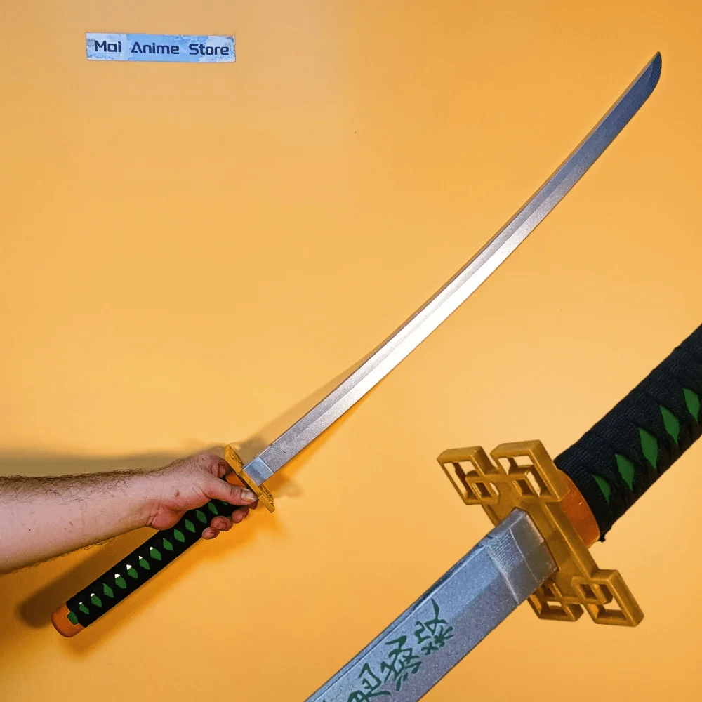 40 pouces Katana taille réelle japonais Katana samouraï Action Figurine réel pleine taille Anime lame épée Cosplay accessoire non pointu jouet cadeau