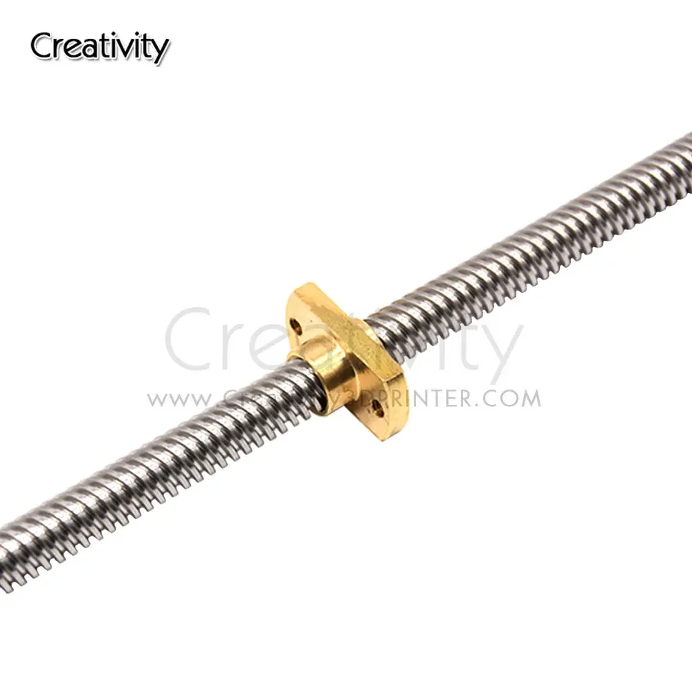 T8*8 Ender 3 Lead Screw Z axis Rod +Brass Nuts Lead 8MM 365/399/400MM for  Ender-3 V2 Ender 6 CR-10S CR-10 V2 CR-6 SE I3