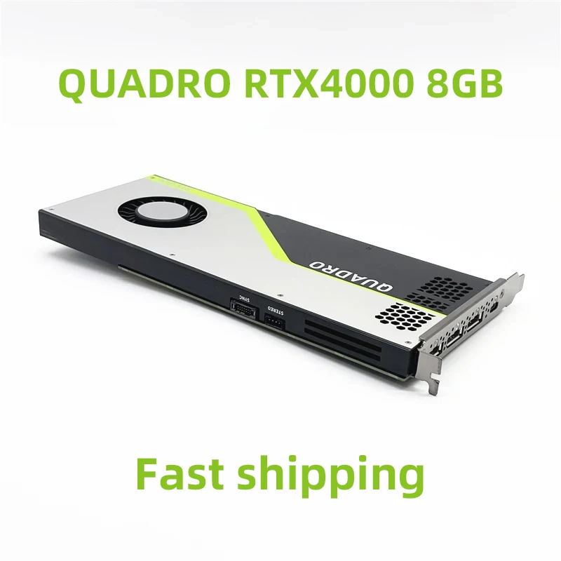 Original for 1PCS Quadro RTX 4000 8GB Professional Graphics Card 2D Design for PS CAD 3D Rendering 4K HD Graphic Operation Card
