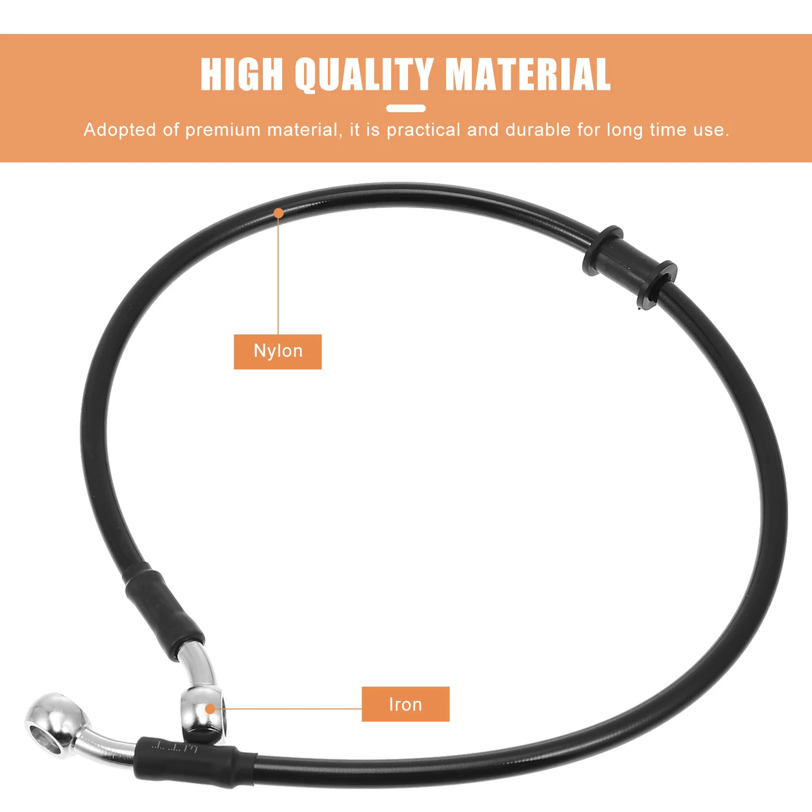 

1Pcs Motorcycle Brake Hose Premium Nylon Iron Durable Practical Hydraulic Brake Line Racing Bike Wire Motorcycle Clutch Line