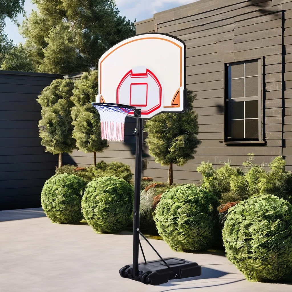 Cheap Outdoor Household Basketball Hoop with Adjustable and Movable Basketball Standpromote sales