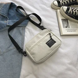 Girl's Small Bag Foreign Canvas Bag Women's Mini One-shoulder Simple Crossbody Bag