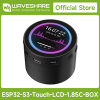 Waveshare ESP32-S3 1.85inch Round LCD Development Board, 360x360, Supports Wi-Fi & Bluetooth BLE 5, AI Speech, Smart Speaker Box