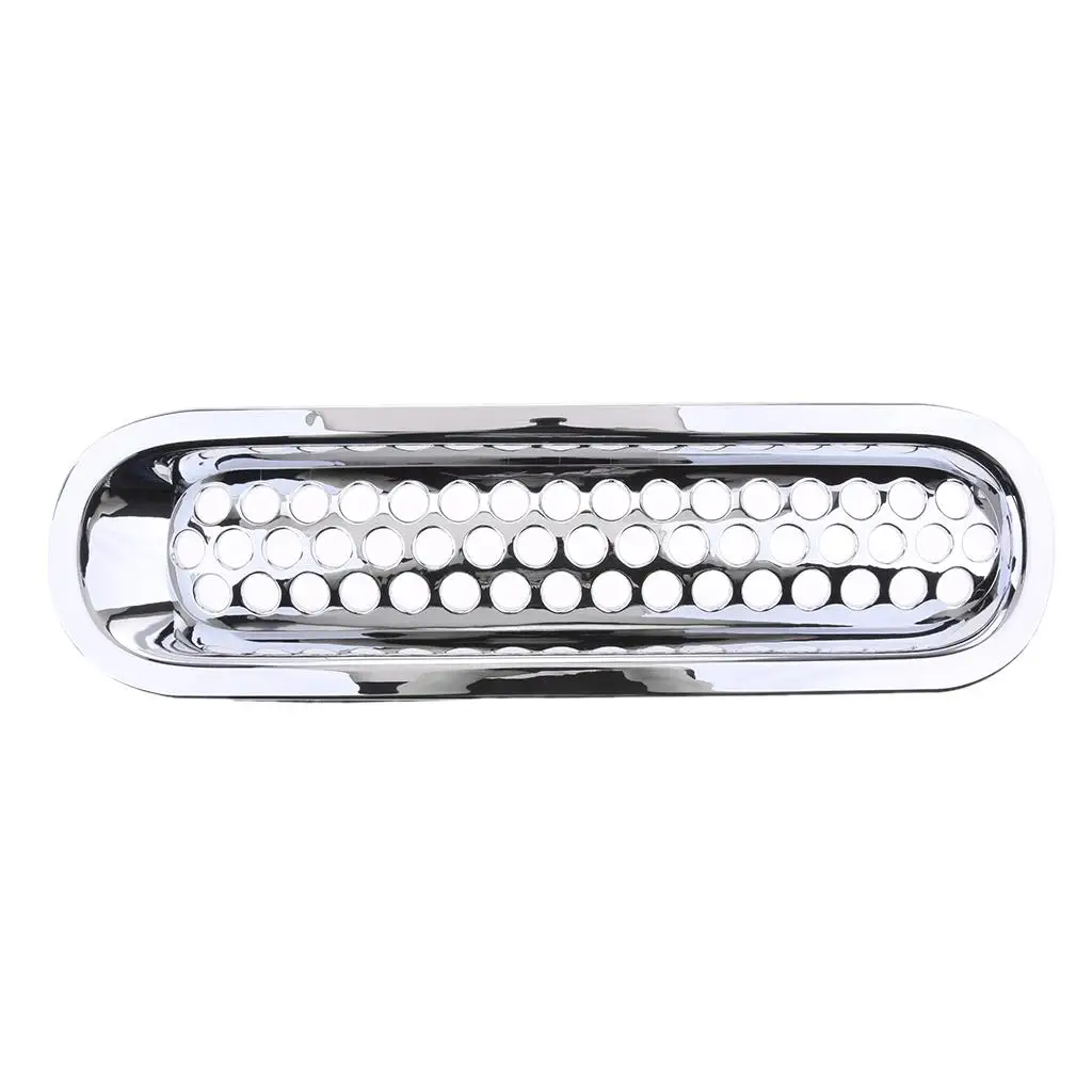 7 Pieces Chrome Car Front Grille Cover Insert Mesh Grill for