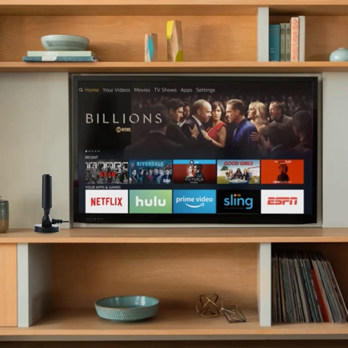 Trong Nhà Kỹ Thuật Số HDTV Anten Khuếch Đại 4K HD Tăng Cường Tín Hiệu Kênh Miễn Phí DVBT2 ATSC Dài Mặt Đất Tầm Sóng Truyền Hình Vệ Tinh đầu Thu