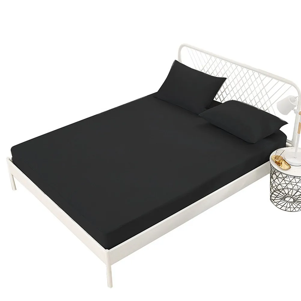 Waterproof Mattress Cover Black Size 1 Pure Color Mattress Protector Urine Separation Care Pad Machine Washable Waterproof Piss