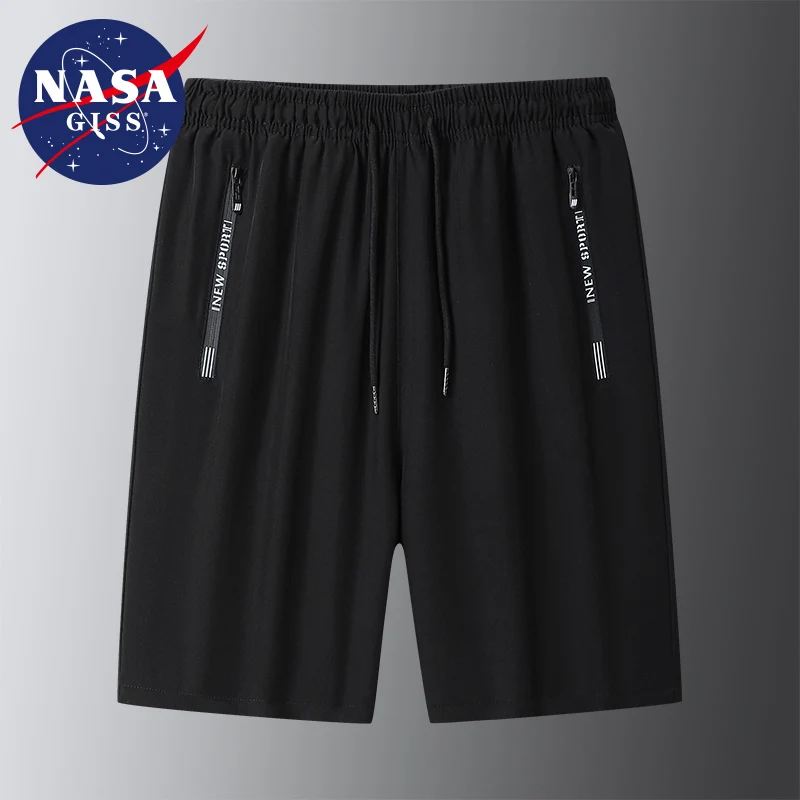 NASA GRSS shorts men's casual loose basketball sports outerwear men's summer beach shorts ice silk quick drying five point pants